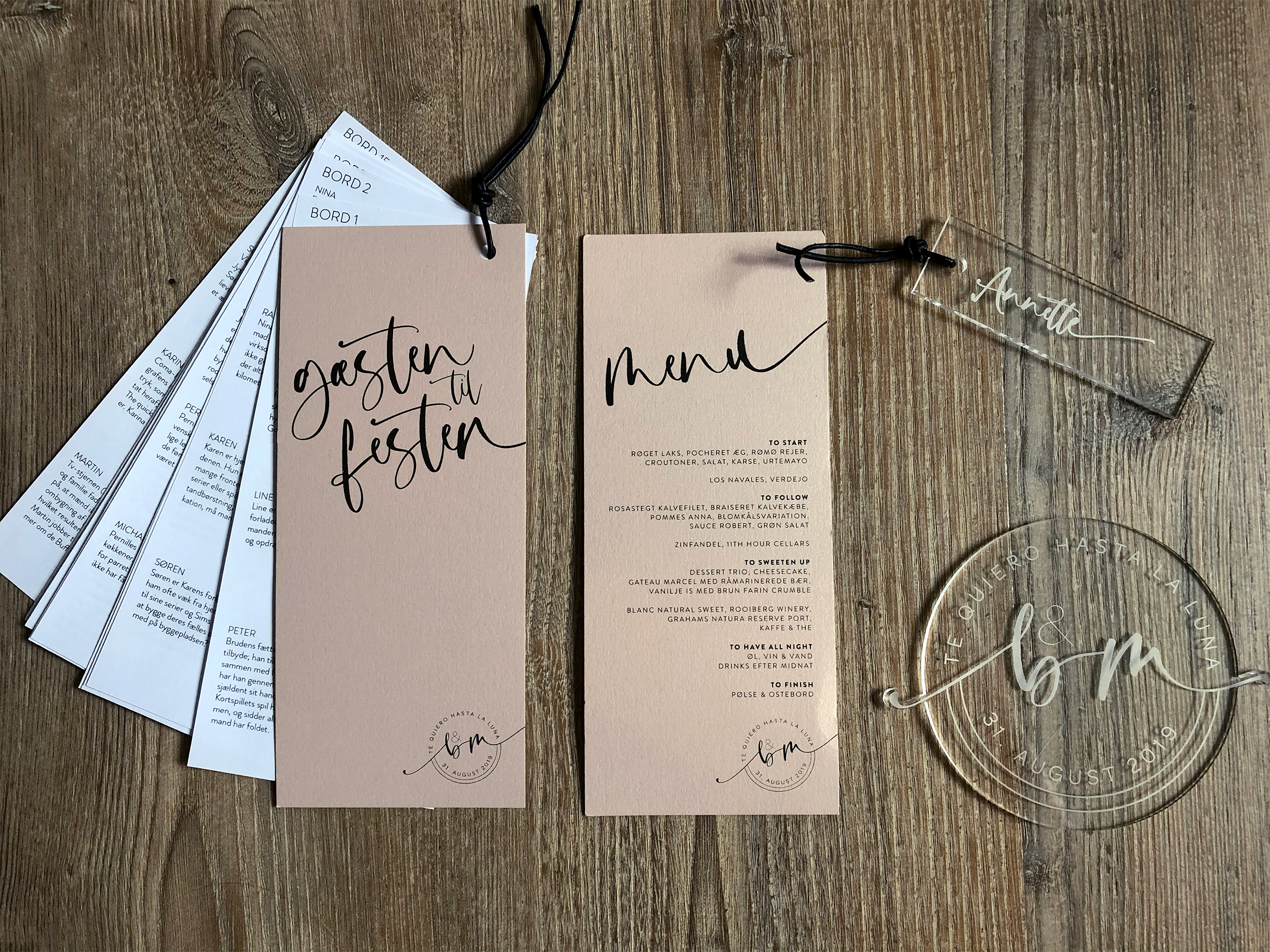 Grafisk designunivers til bryllup